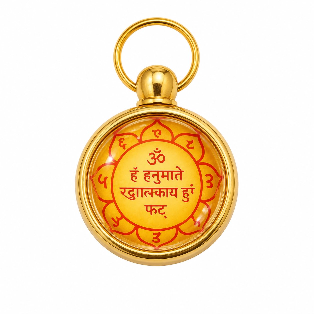 Hanuman Yantra Locket for Men & Women 3 cm | Gold Plated Hanuman Kavach Pendant | Spiritual Protection Pendant for Positive Energy, Courage & Devotion | Religious Hindu Locket Siddh & Enersiged-image-49