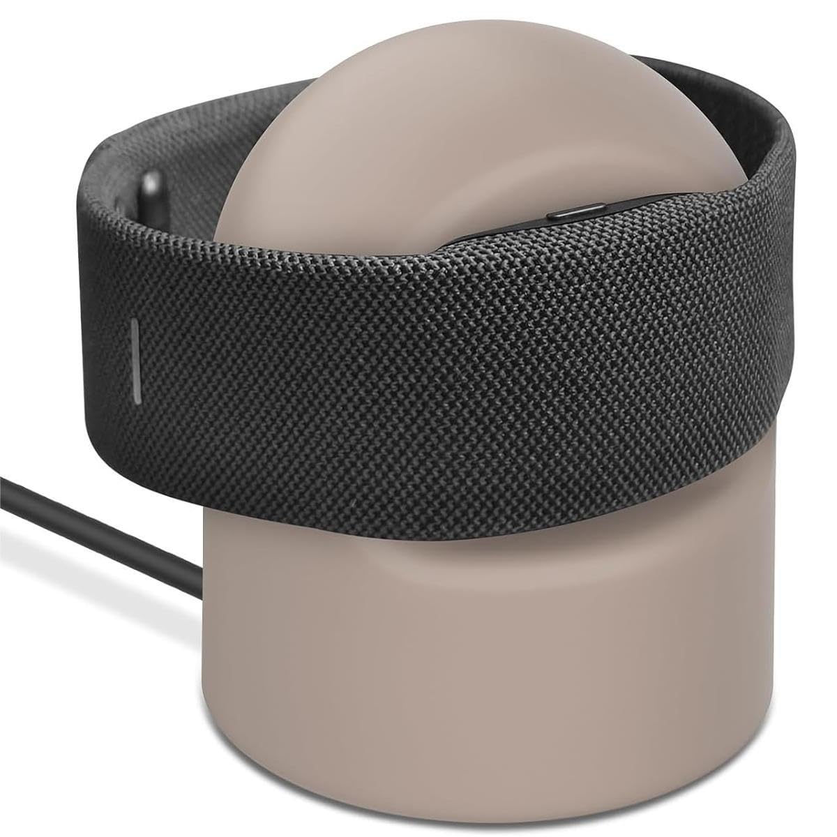 Silicone Charging Dock for Meta Ray-Ban Neural Band, Magnetic Fast Charging Stand, Drop-Proof & Scratch-Resistant, Stable Desktop Dock for Wristband (Charging Cable Not Included) - Khaki-image-15