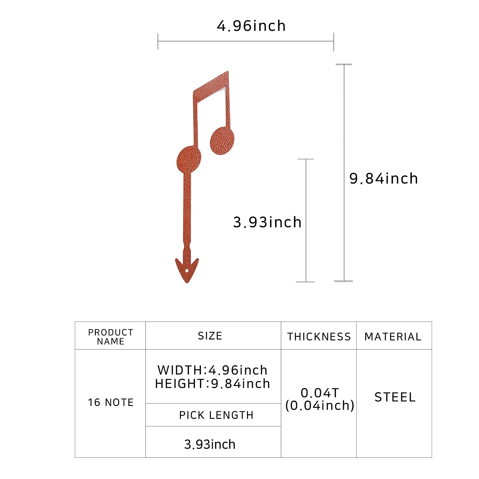 STEELDECO Decorate Plantpot - Powder Paint Coating - Steel - Brown - Flowerpot Pick-16 Note
