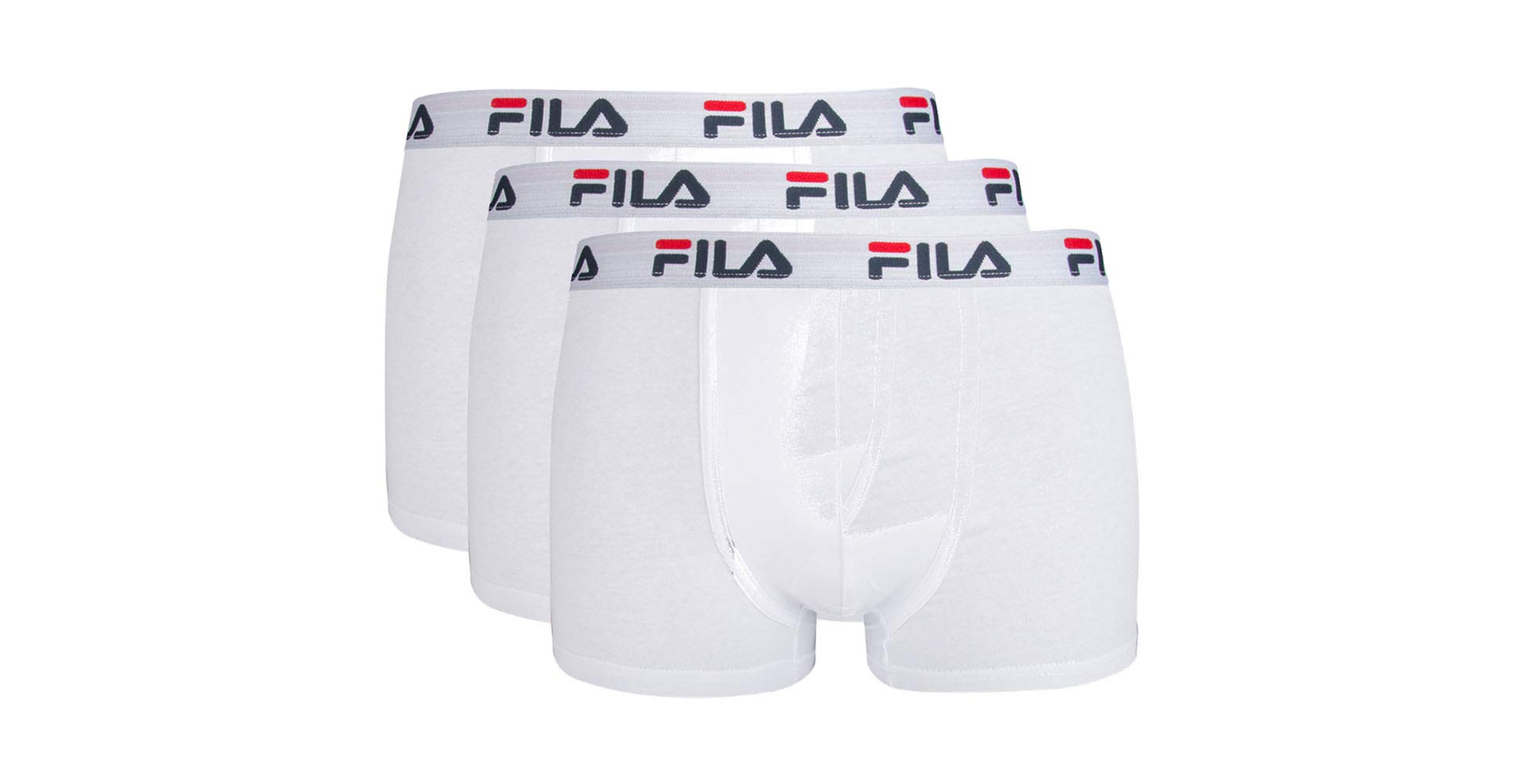 Fila FU5016/3 Men Boxers, XL, White, 3 pieces