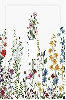 Vista 117 de Cubierta de Interruptor de Luz de 1 Gang con Escena de Flores de Grecia Mediterránea, Dispositivo Individual Basculante/GFCI, Placa Decorativa