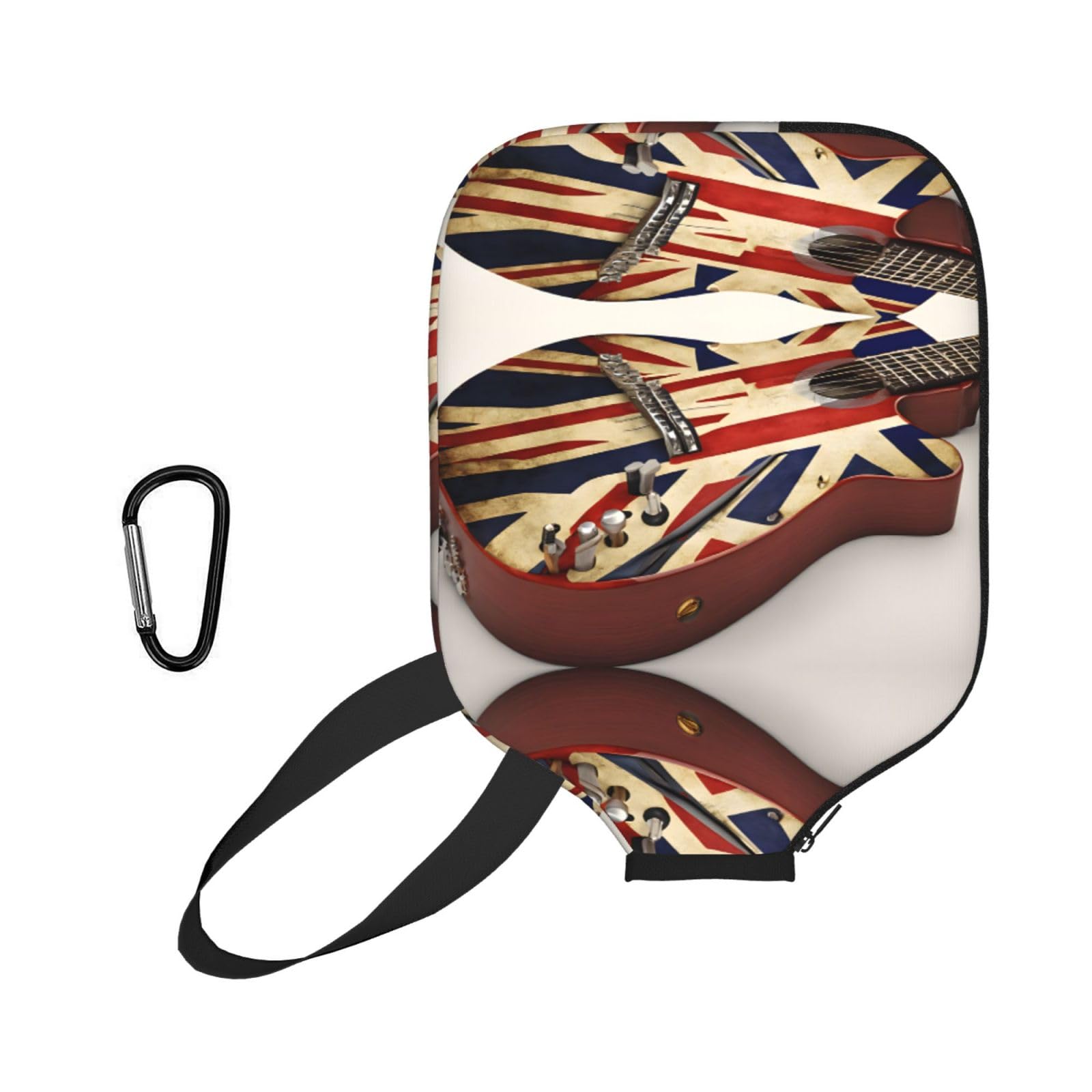 ESNAIUVCD Guitar British Flag Print