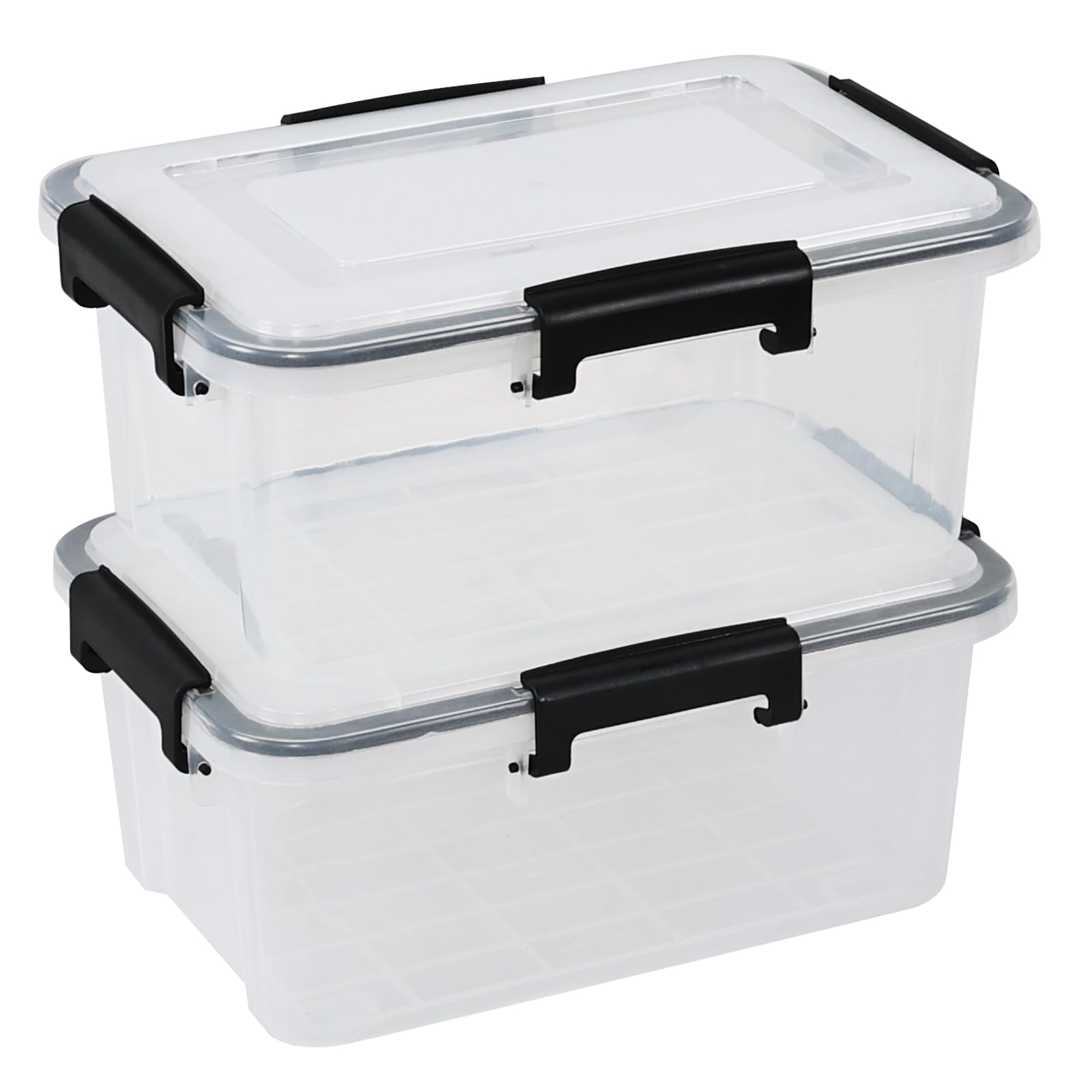 Xyskin 10 Litre Leakproof Food Storage Containers Pack of 2, BPA-Free Plastic, Stackable Airtight Box for Kitchen & Pantry Storage Organization