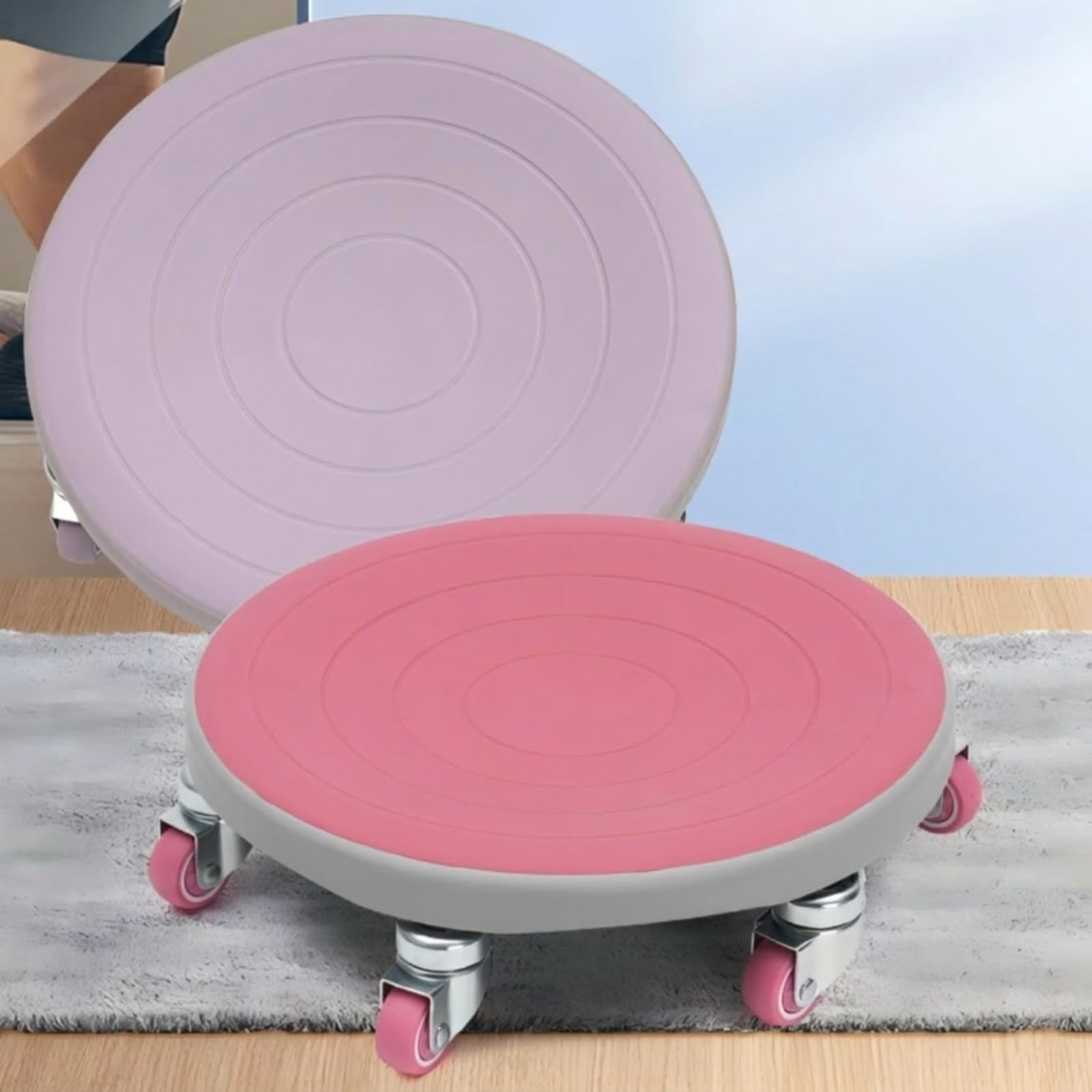 Disco Deslizante de Núcleo Rueda de Ejercicio Entrenador Abdominal Deslizante con Diseño Concéntrico y Base Estable de Apto para Fortalecimiento en Casa Gimnasio Salón