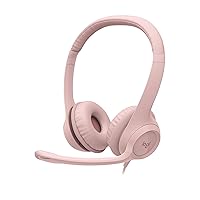 Logitech H390 Cuffia con Cavo per PC/Portatile, Auricolari Stereo con Microfono con