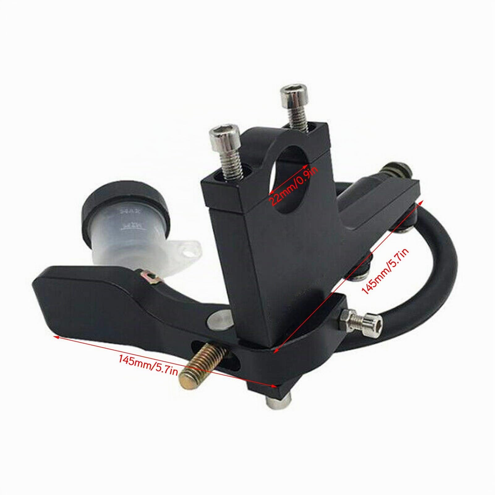 EBTOOLS Freno a Pollice Moto, Frizione Leva del Freno a Pollice Moto 7/8in Posteriore per Pompa Master Kit Maniglia Cilindro in Lega di Alluminio