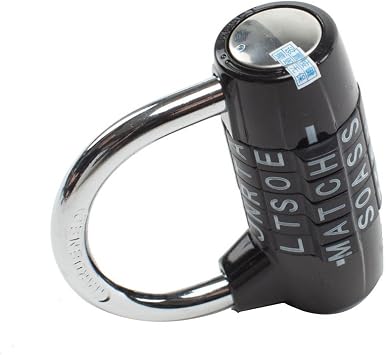 Padlock,combination padlock,5 dial padlock,5 letter lock,5 code padlock,gym locker lock,for indoor, outdoor,locker room,locker room, gameprop,warehouse,school,dormitory,hostel,bicycle,gate,fence,black