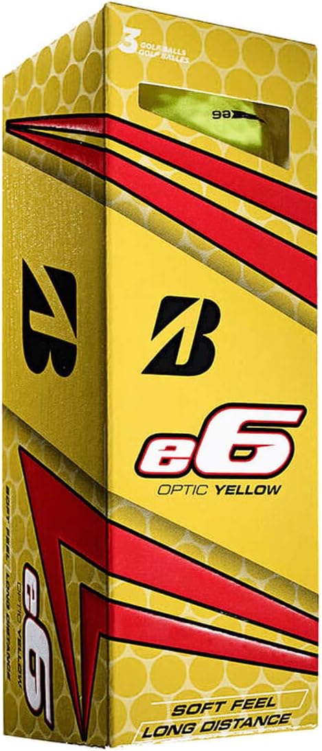 BRIDGESTONE 2019 e6 Golf Balls (One Dozen), Yellow