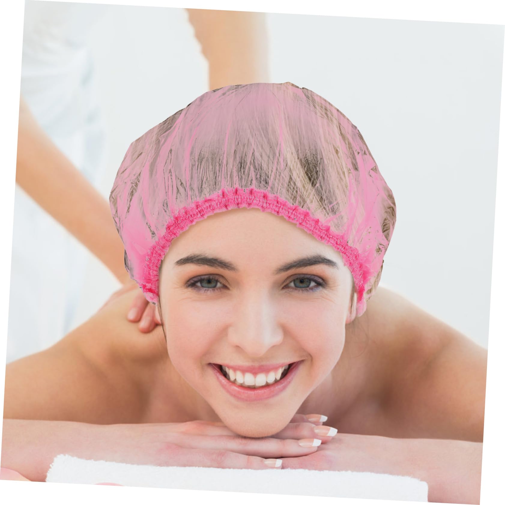 500piezas Gorros De Ducha Para Mujer Desechables Estéticos Elásticos Pelo Baño