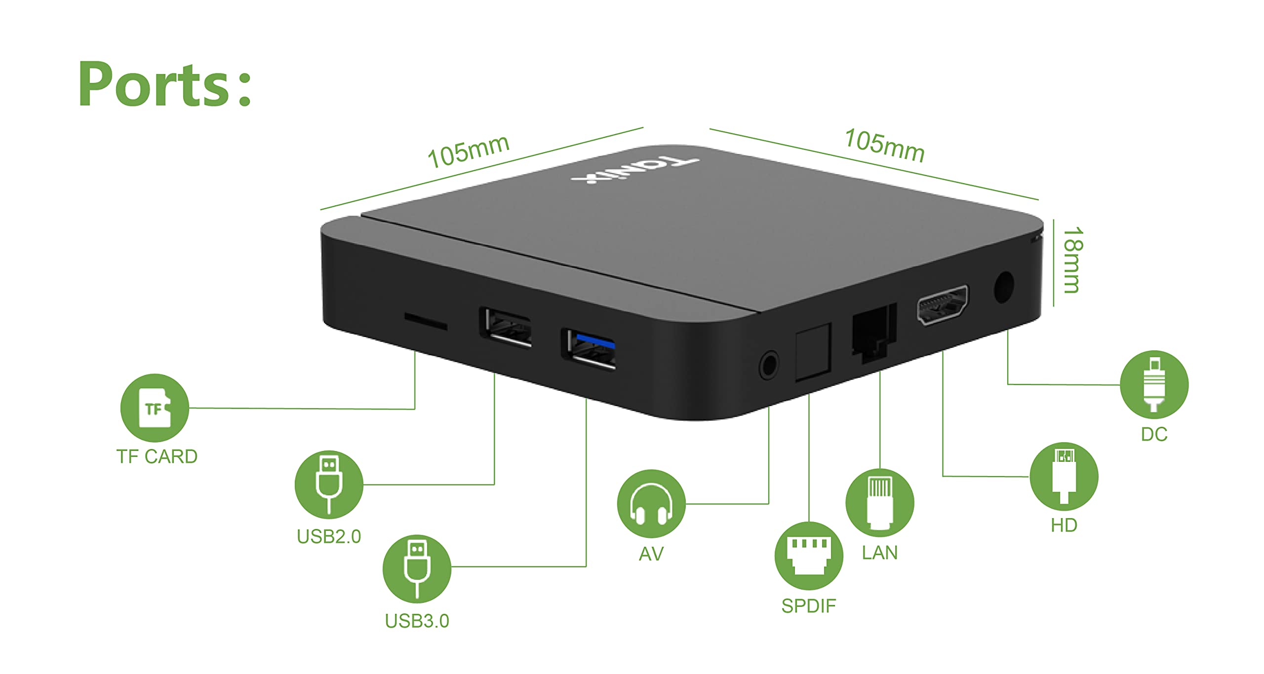 Tanix W2 Boîtier TV Android 11.0 Amlogic S905W2 Quad Core RAM 4 Go ROM 32 Go Double WiFi 2.4G/5.8G BT4.2 4K 6K AV1 Home Smart Media Player Set Top Box