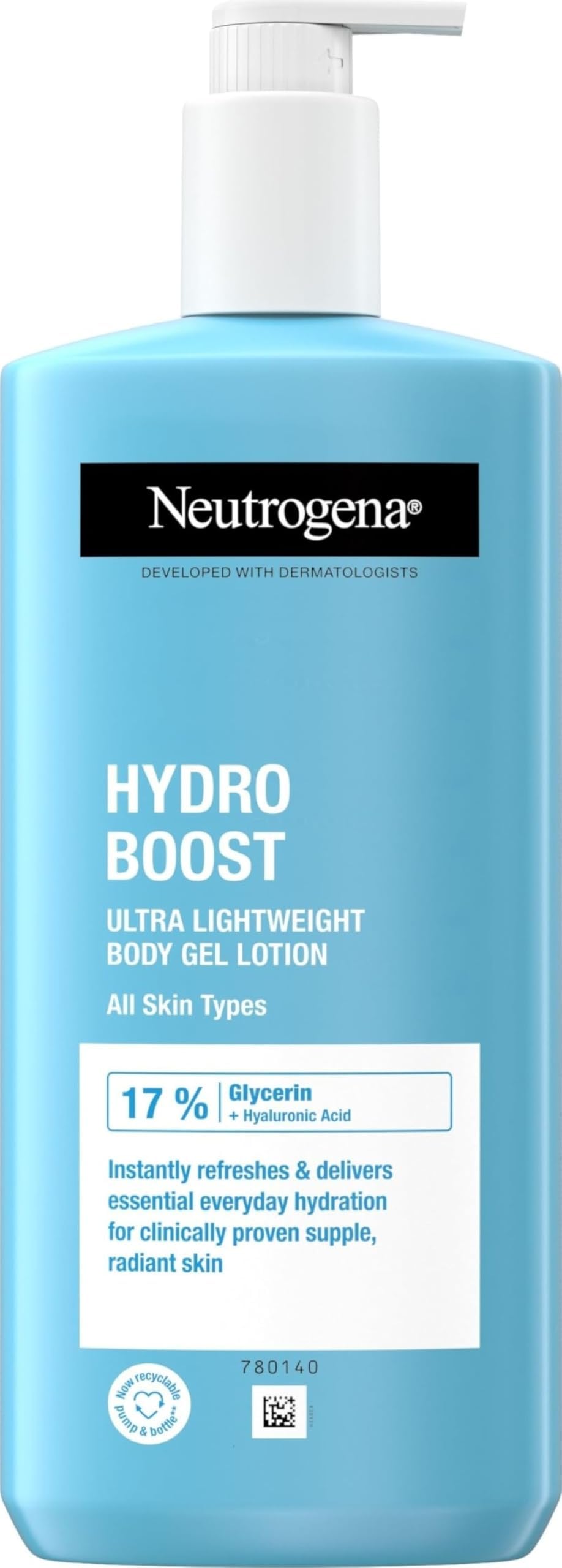 Hydro Boost Body Gel Cream (1x 400ml), Body Lotion with Refreshing and Ultra-Light Formula for Normal to Dry Skin, Naturally Derived Hyaluronic Acid, Body Moisturiser for Advanced Hydration