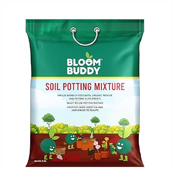 BloomBuddy Premium Earth Magic Potting Soil Mix 5kg | Organic Potting Mix for All Plants | Cocopeat, Vermicompost & Nutrient Rich Blend | Ready to Use | For Home & Terrace Gardening - image, photos