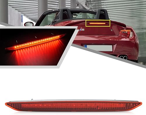 Lente roja LED roja tercera luz de freno para BMW Z4 E85 2003-2008 lámpara de parada de montaje alto central trasera