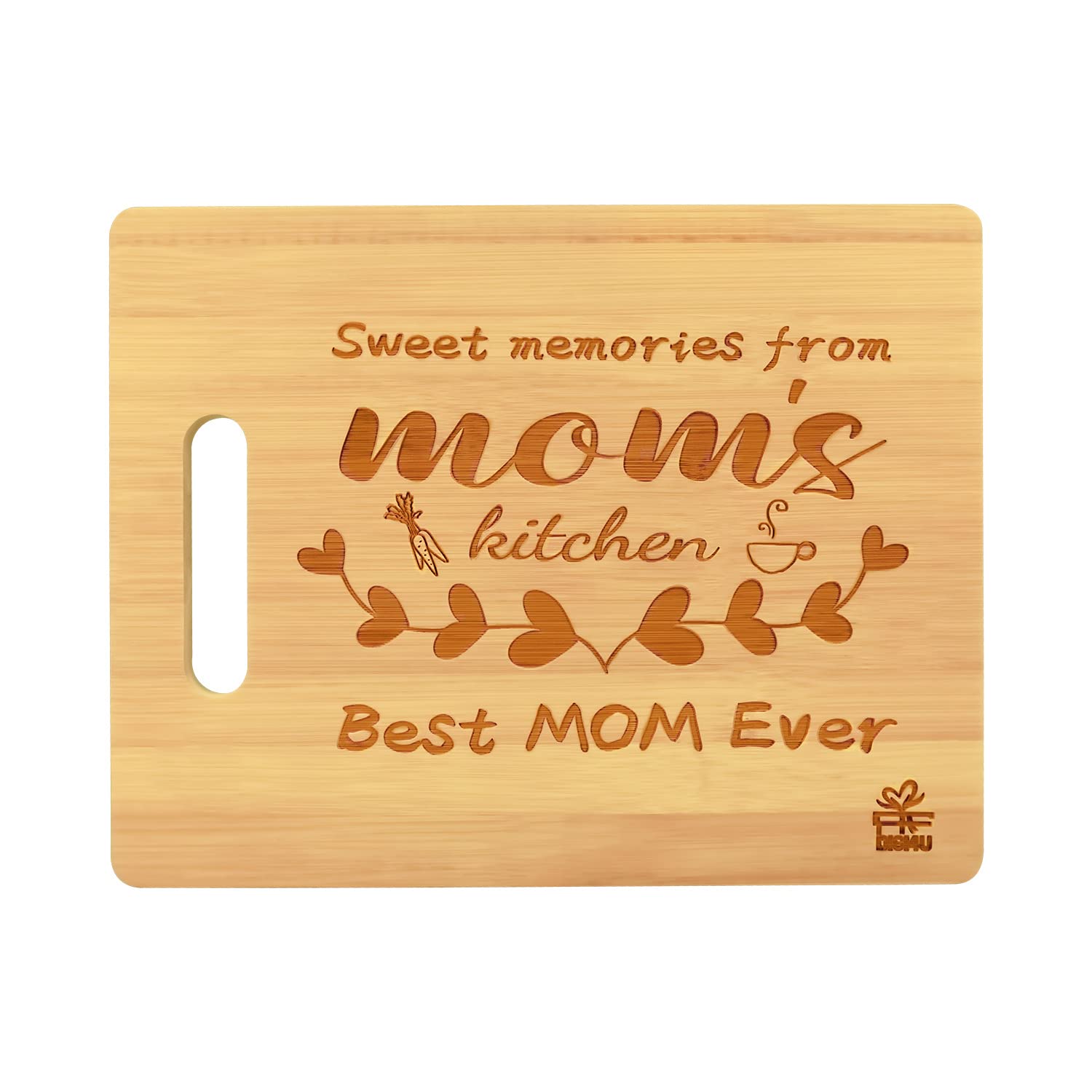 Digi4U Gifts for Mom from Daughters or Son on Mothers Day,Birthday,Christmas,Engraved Bamboo Cutting Board Personalized Presents for Mom