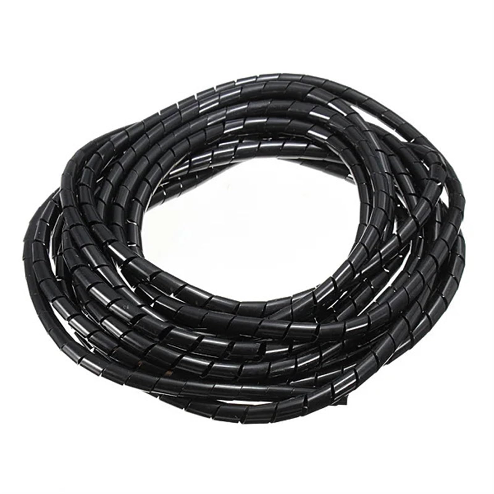 Osłona spiralna, 5 metrów organizer do przewodów komputera domowego 4mm ID(Black)