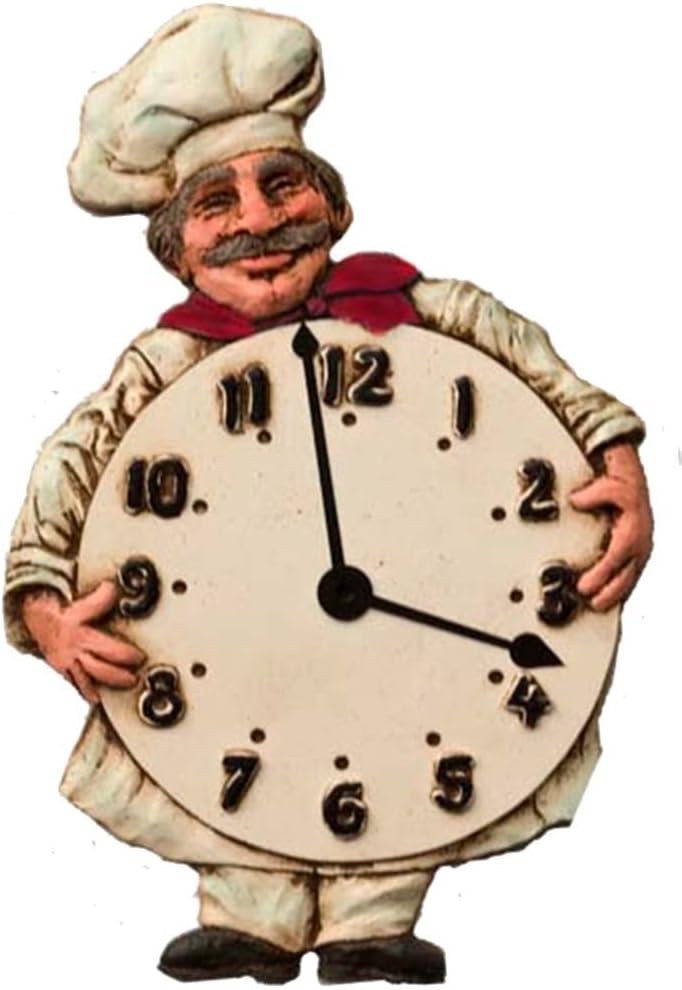 Piazza Pisano Chef Kitchen Wall Clock Home & Kitchen