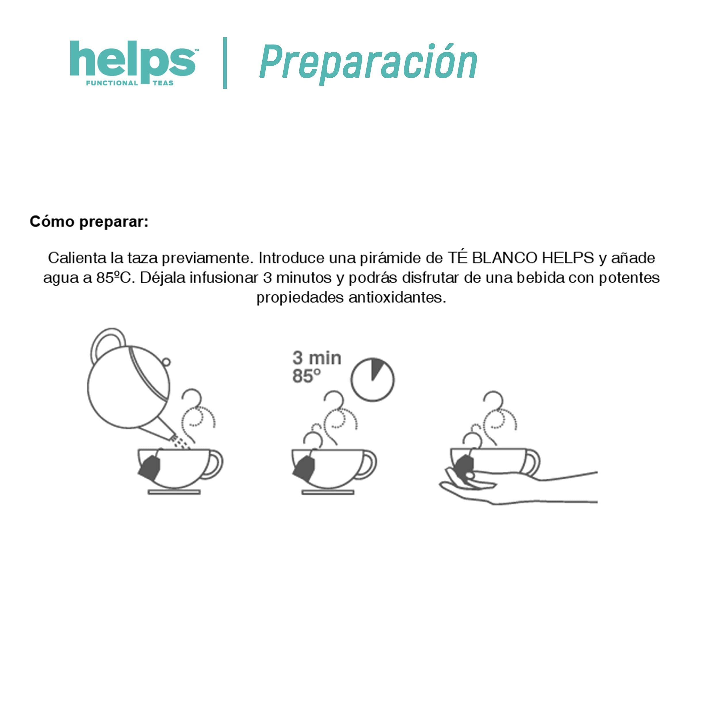 Té Blanco Agujas De Plata En Pirámides Caja De 10