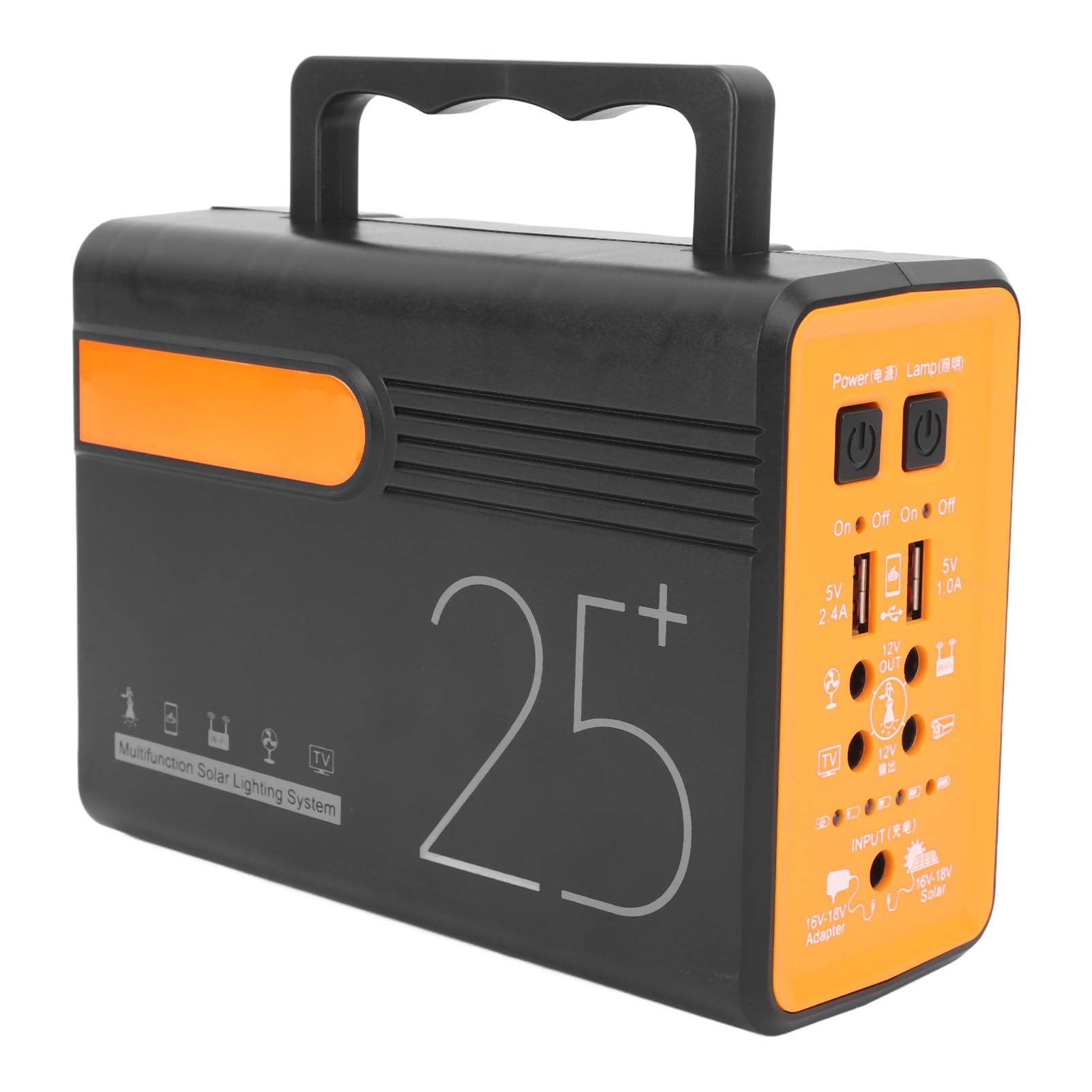 Estación de Energía Portátil 12V, Generador Solar LiFePO4 for