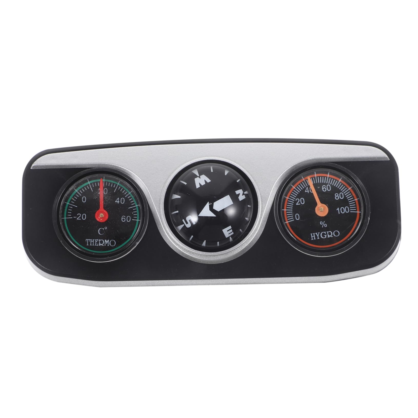 WHAMVOX Car Dashboard Compass Temperature and Humidity Display Multifunctional Ornament for Cars Trucks and Boats Accurate Navigation for Driving Environment