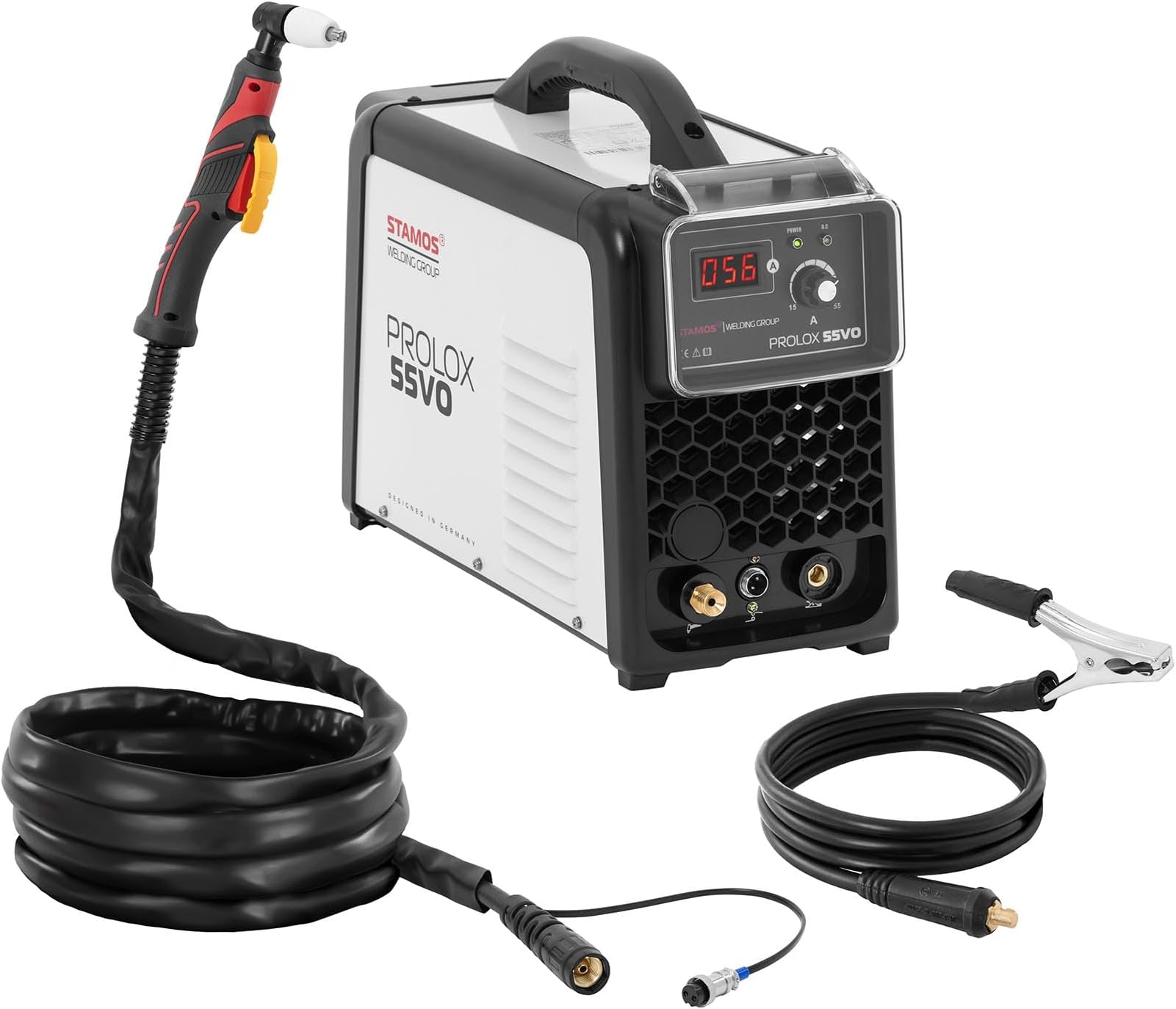 Stamos Germany Plasma Cutter - 55 A - Duty Cycle 60% - LED - 220 V Plasma Welder Plasma Torch Plasma Cutting Machine Stamos Plasma Cutter