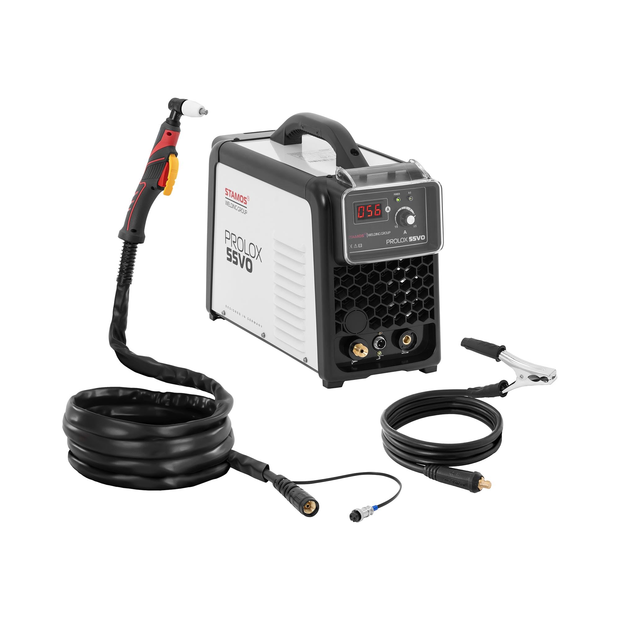 Stamos Germany Plasma Cutter - 55 A - Duty Cycle 60% - LED - 220 V Plasma Welder Plasma Torch Plasma Cutting Machine Stamos Plasma Cutter