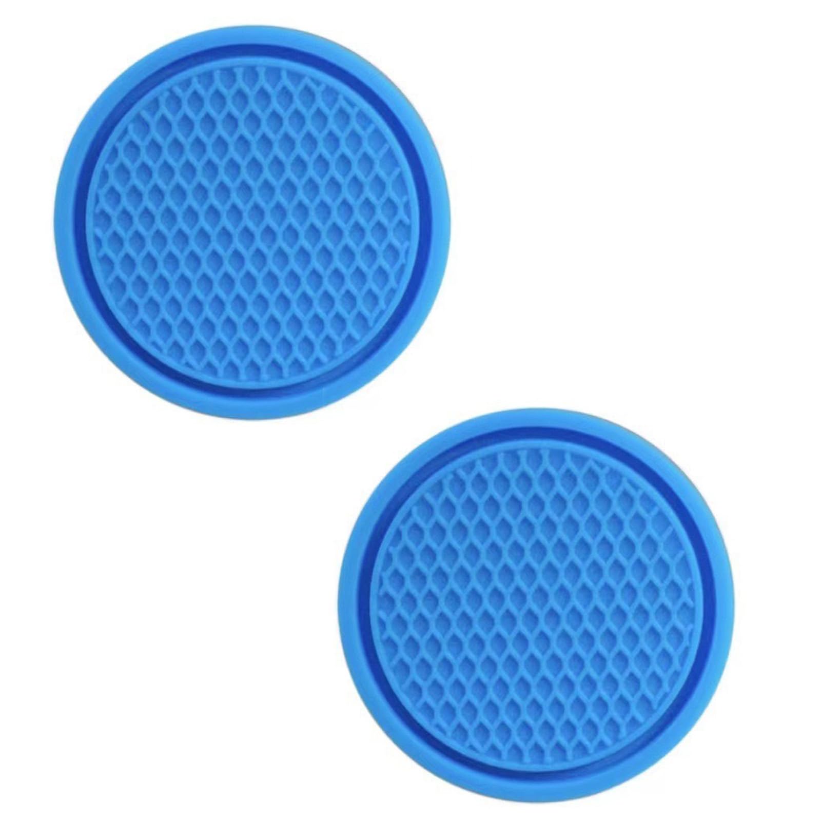 2 Pack Thickened PVC Car Cup Holder Mats Nonslip Shockproof Drink Coasters Embedded in for Vehicle Interior Accessories Auto Accessory Drink Mat