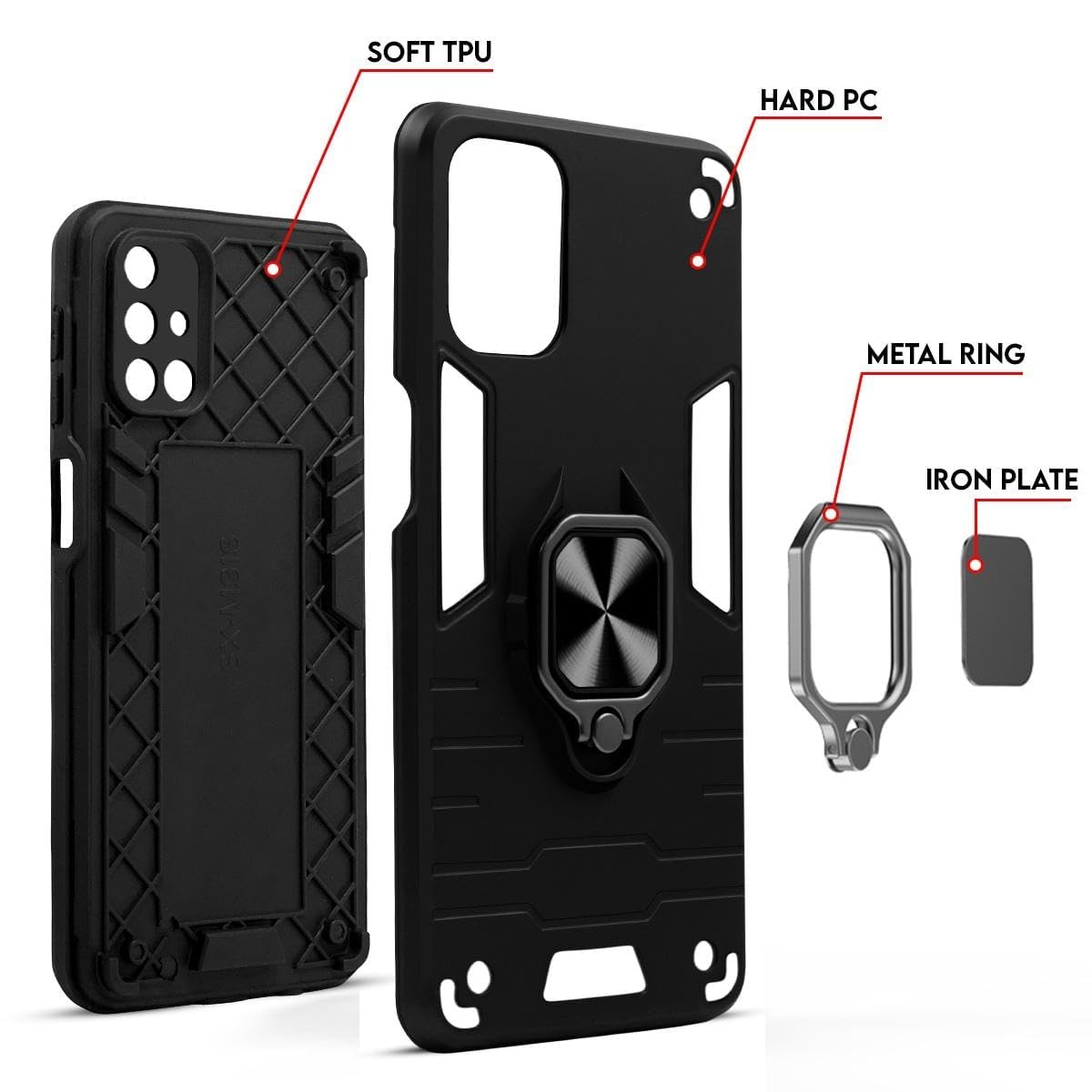 Jkobi Back Case Cover for Redmi Note 13 Pro Plus (Shockproof Polycarbonate Dual Layer Hybrid Armor) Jkobi Back Case Cover for Redmi Note 13 Pro Plus (Shockproof Polycarbonate Dual Layer Hybrid Armor)
