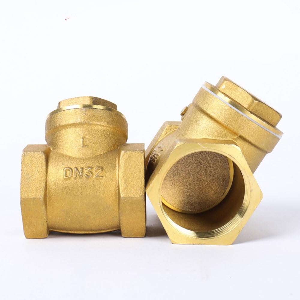 1/2" 3/4" 1" 1-1/4" 1-1/2" 2" BSPP Filettatura femmina Valvola di ritegno a battente in ottone Valvola di non ritorno unidirezionale(1-1/2",BSPP Normal)