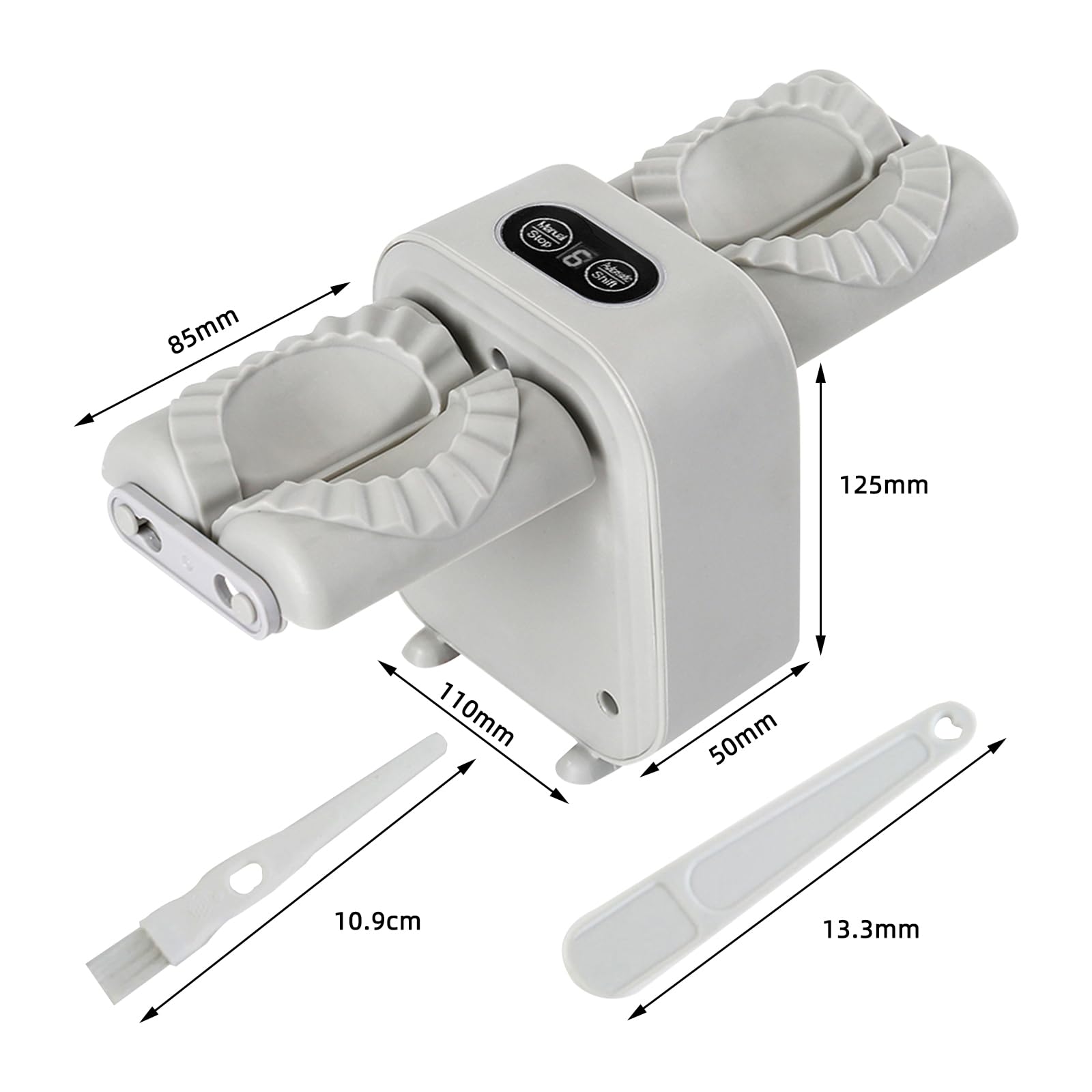 Macchina Automatica per Avvolgere Gnocchi Elettrici - Pressa per Ravioli e Gnocchi Italiani (Grigio)