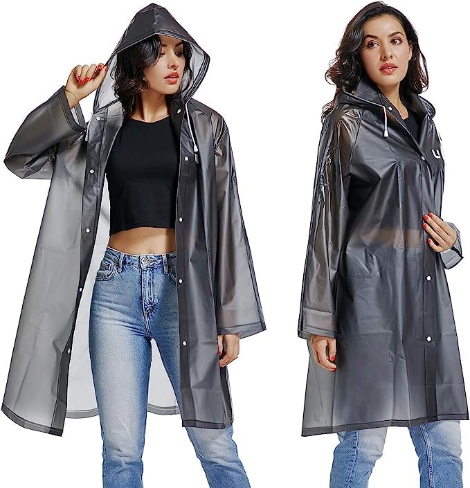 glan Long Raincoat Waterproof Rain Poncho Reusable Unisex Rain Cape Multicolor-picture-26