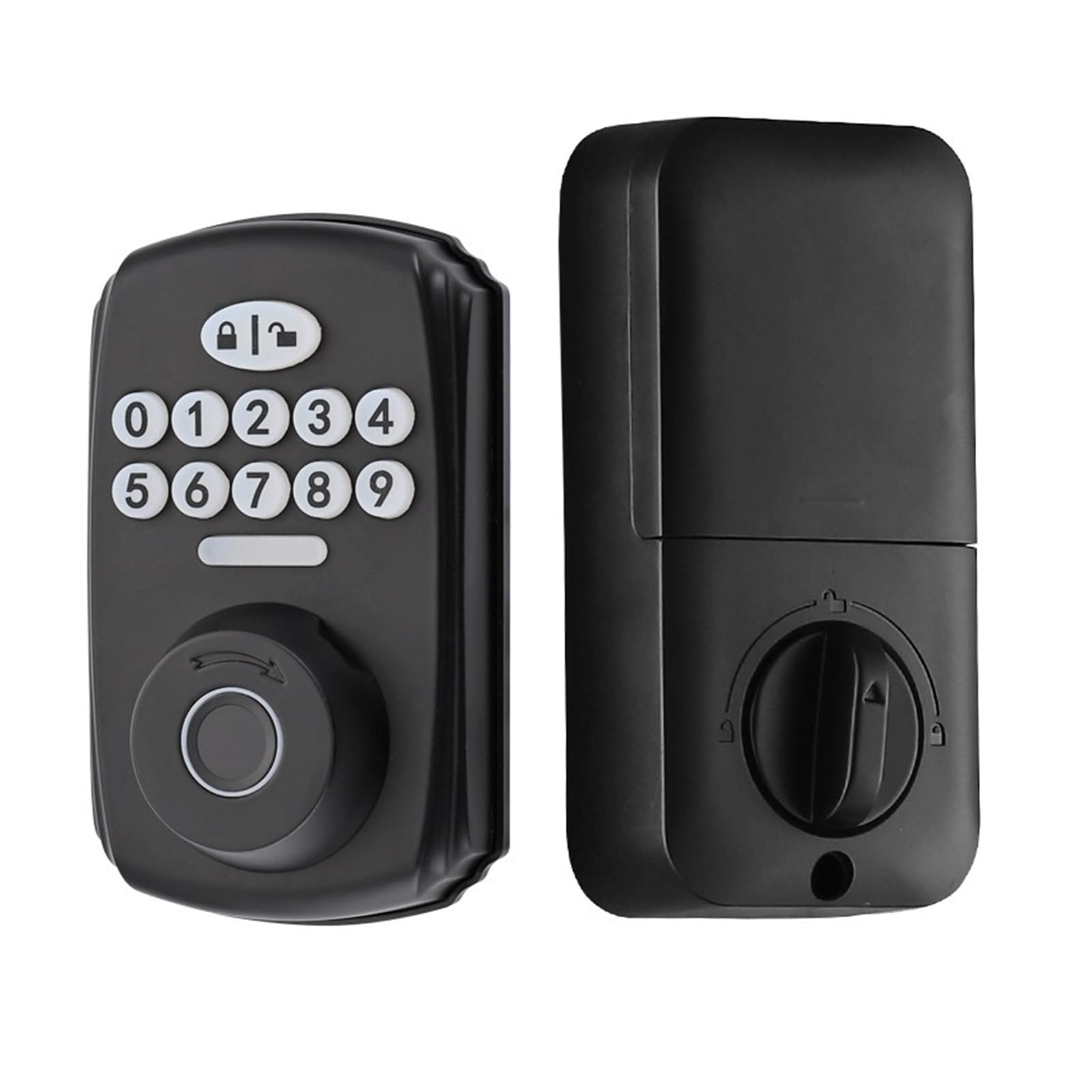 Serrure connectée WiFi en Bronze frotté for Un contrôle d'accès sécurisé à Domicile avec Surveillance Distance, Sécurité améliorée