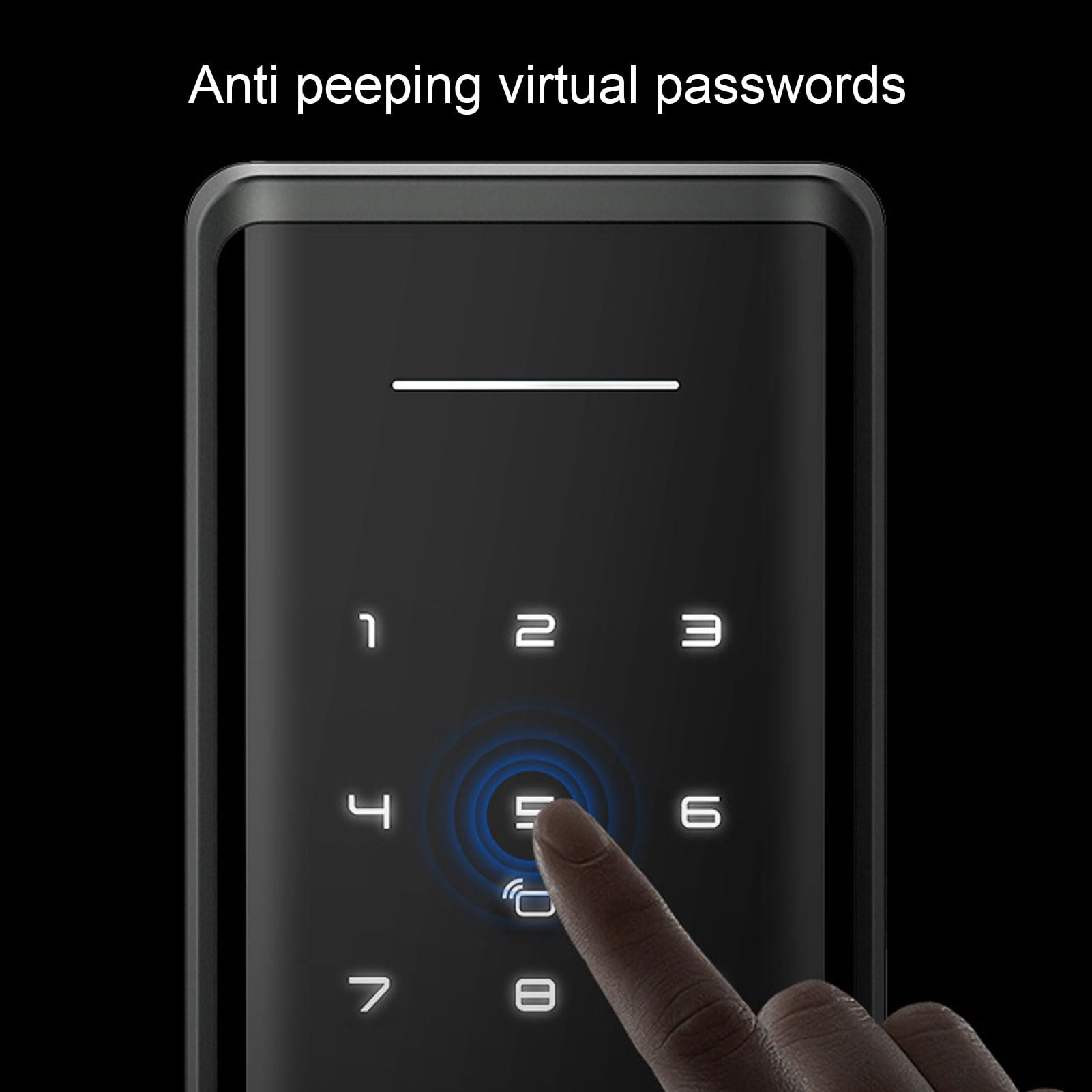 Cerradura de Puerta con Huella Dactilar, Tarjeta de Contraseña y Desbloqueo Mediante Aplicación, Cerradura Digital Inteligente sin Llave, Tecnología Biométrica