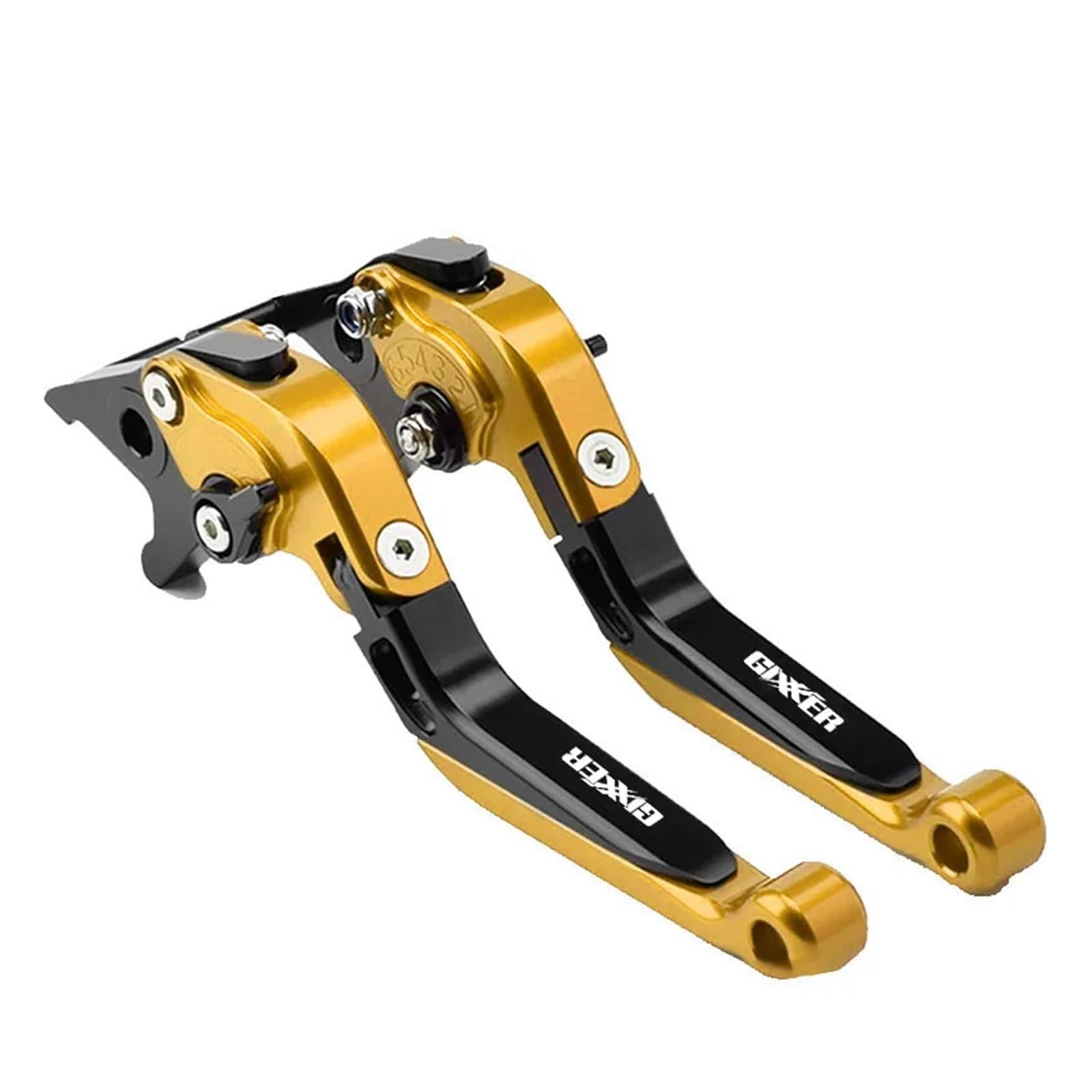 Wkdyriwo Golden2 For Suzuki Gixxer 250 Sf 250Sf 150 125 2020-2023 2022 Motorcycle Accessories Cnc Adjustable Extendable Folding Clutch Levers Motorcycle Brake Clutch Levers