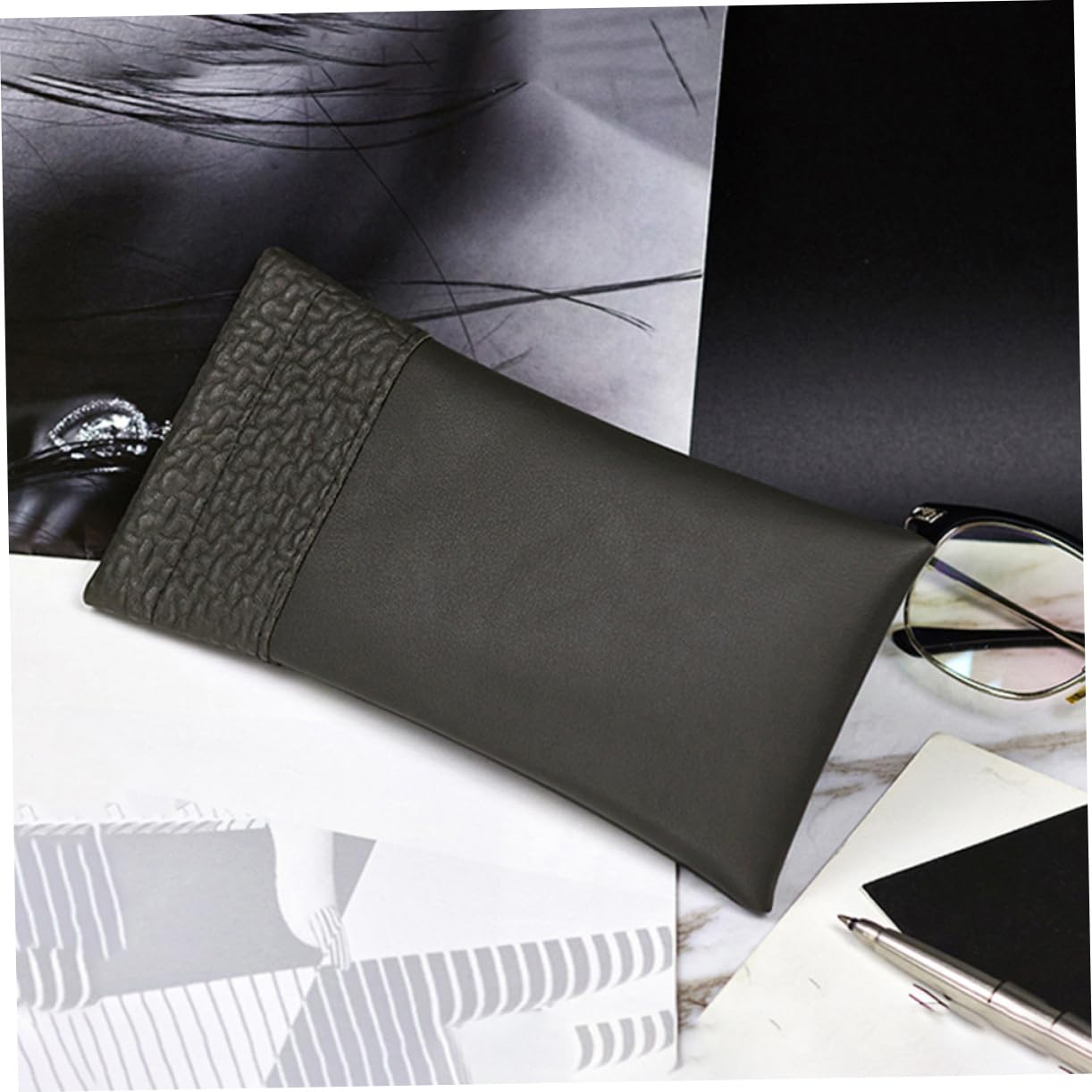 GALPADA 5set Custodia Per Occhiali Scatole Per Bicchieri Organizzatore Di Immagazzinaggio Del Calzino Porta Occhiali Da Sole Multiplo Titolare Borsa Per Occhiali Portatile Pu