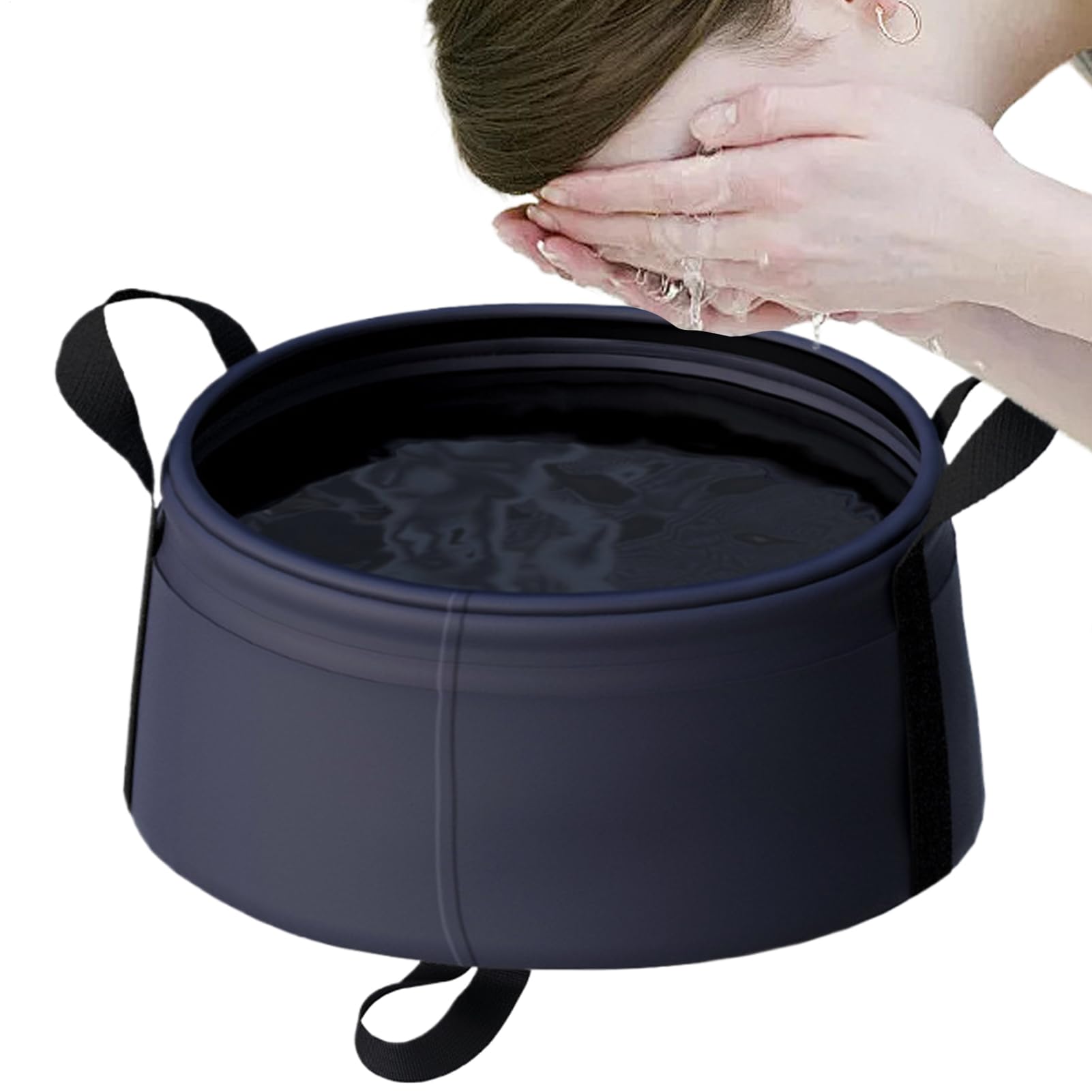 Bassin de Lavage Pliable | Évier d'Extérieur - Bac De Lavage Pliable pour Cuisine, Bébé, Voyage Et Bain De Pieds avec Panier Rangement
