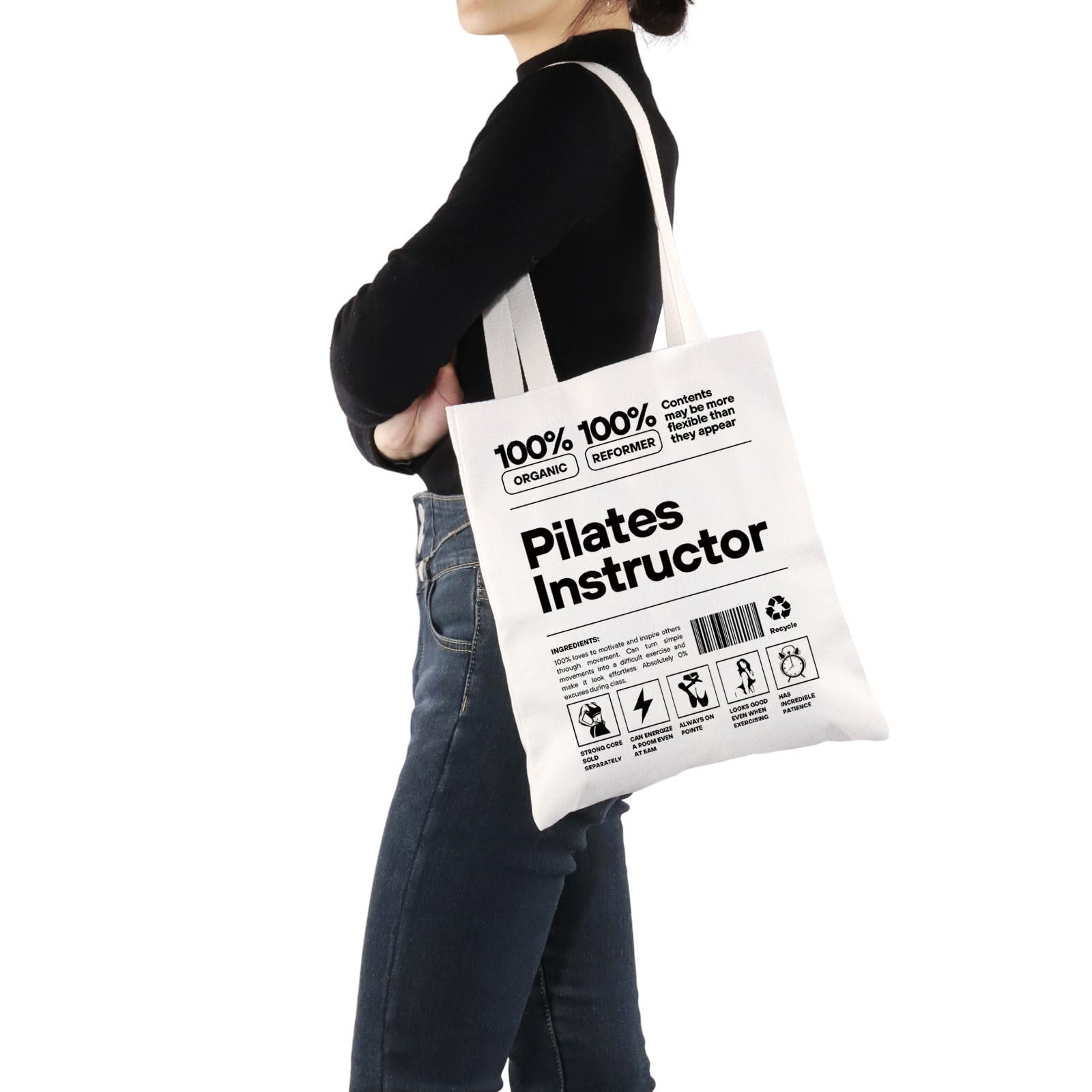G2TUP Pilates Lover Tote Bag - Pilates Instructor Gift, Handbag, Appreciation Merch