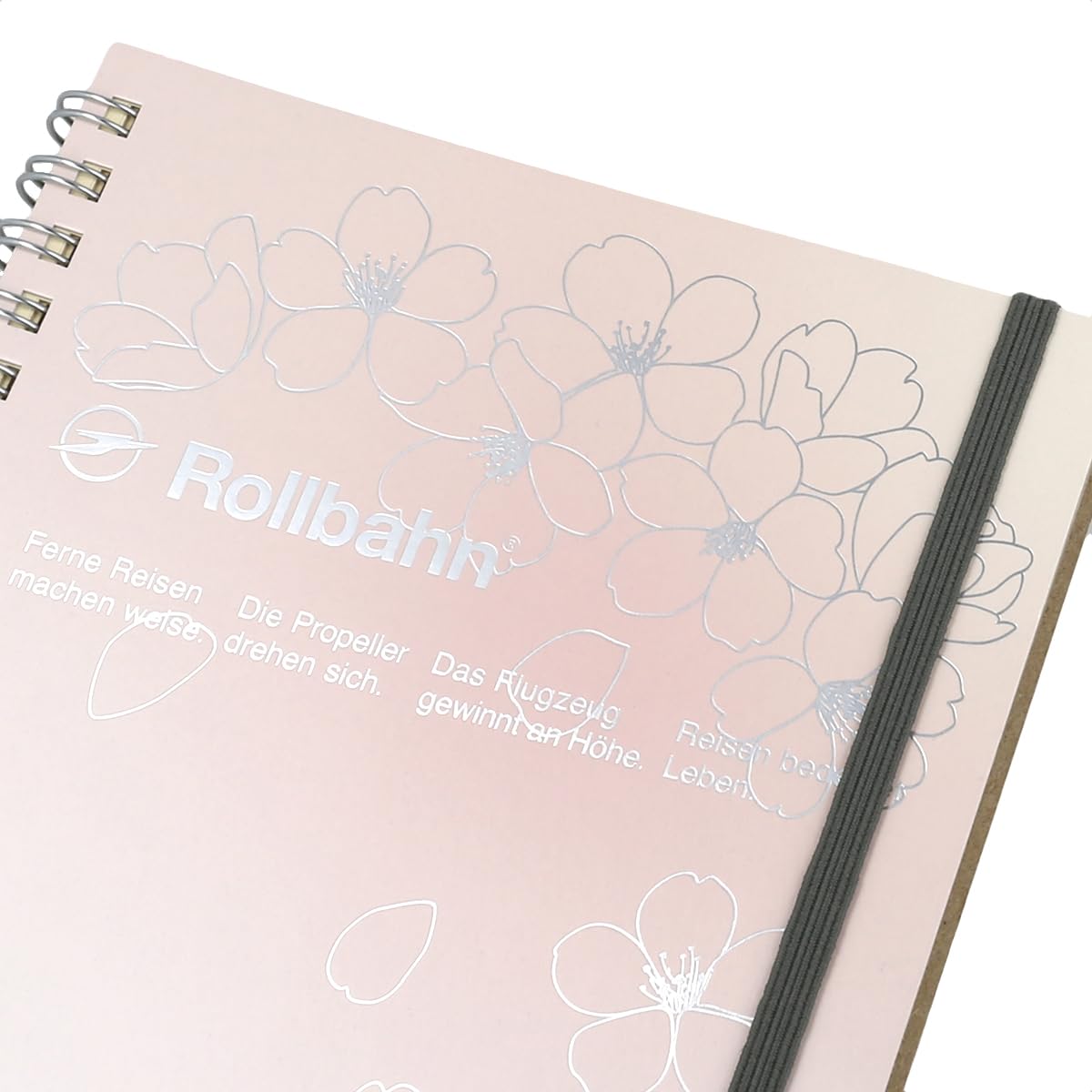 Rollbahn ポケット付きメモ L 桜　直営店チェリーブロッサム　3冊セット 直営店限定「ロルバーン ポケット付メモ チェリーブロッサム L