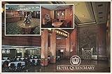 Hotel Queen Mary Interiors: Grand Salon, Lobby & First Class Suite Original Vintage Postcard