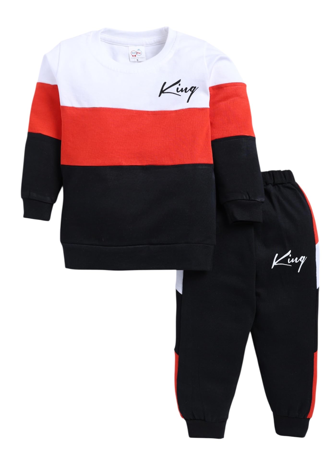 Kids Cotton Casual Cute & Elegant Stripped Pattern Clothing Set- Full Sleeve T-Shirt And Trousers For Infants/Childs/Baby Boys (in Multicolor, Pack of 1)-image-16