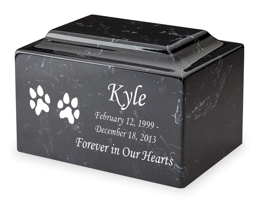 Mainely Urns Ebony Cultured Marble Urn