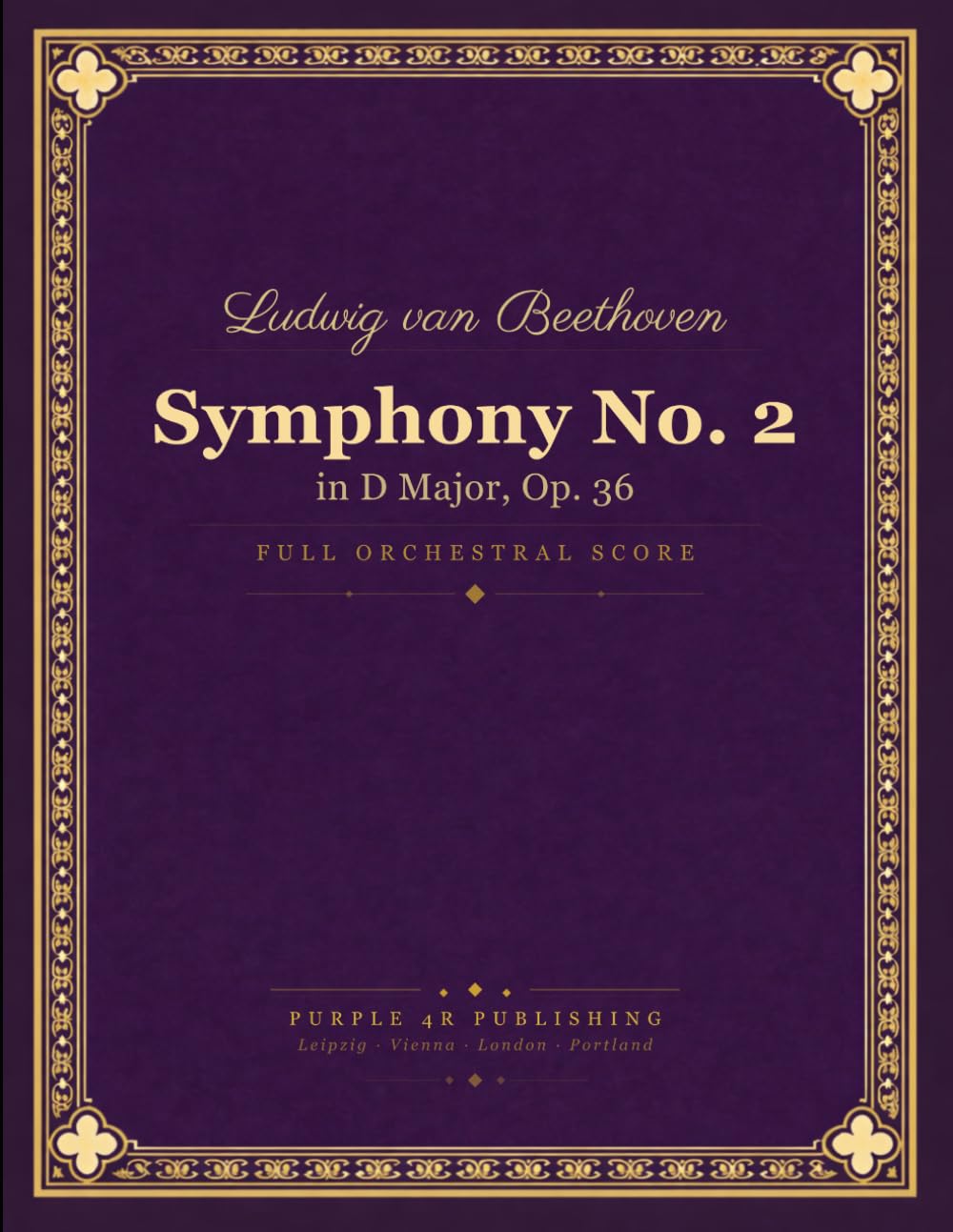 Beethoven: Symphony No. 2 in D Major, Op. 36 - Full Orchestral Score