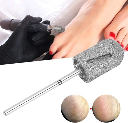 Miniatura 7 de Broca de cono de pedicura, pedicura de acero inoxidable, pedicura, callos de pie, lijado, cabeza, pies, limar las uñas para pulir y reparar la piel
