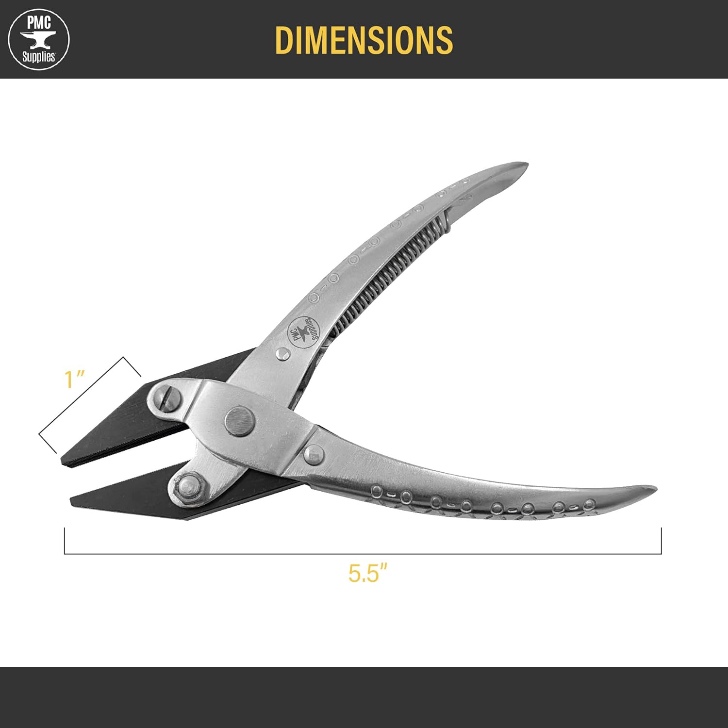 140 mm Flat Nose Parallel Pliers w/V Slot Jewelry Making Repair Wire Forming and Bending Tool