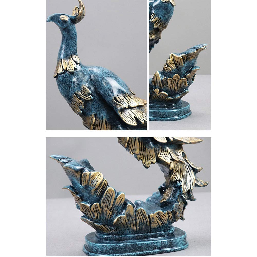 Golden Blue Phoenix Weinregal, Flaschenhalter, Champagnerständer, Barregal, Bieraufbewahrung, Wohnzimmer, Inneneinrichtung, Kunsthandwerk (blau)
