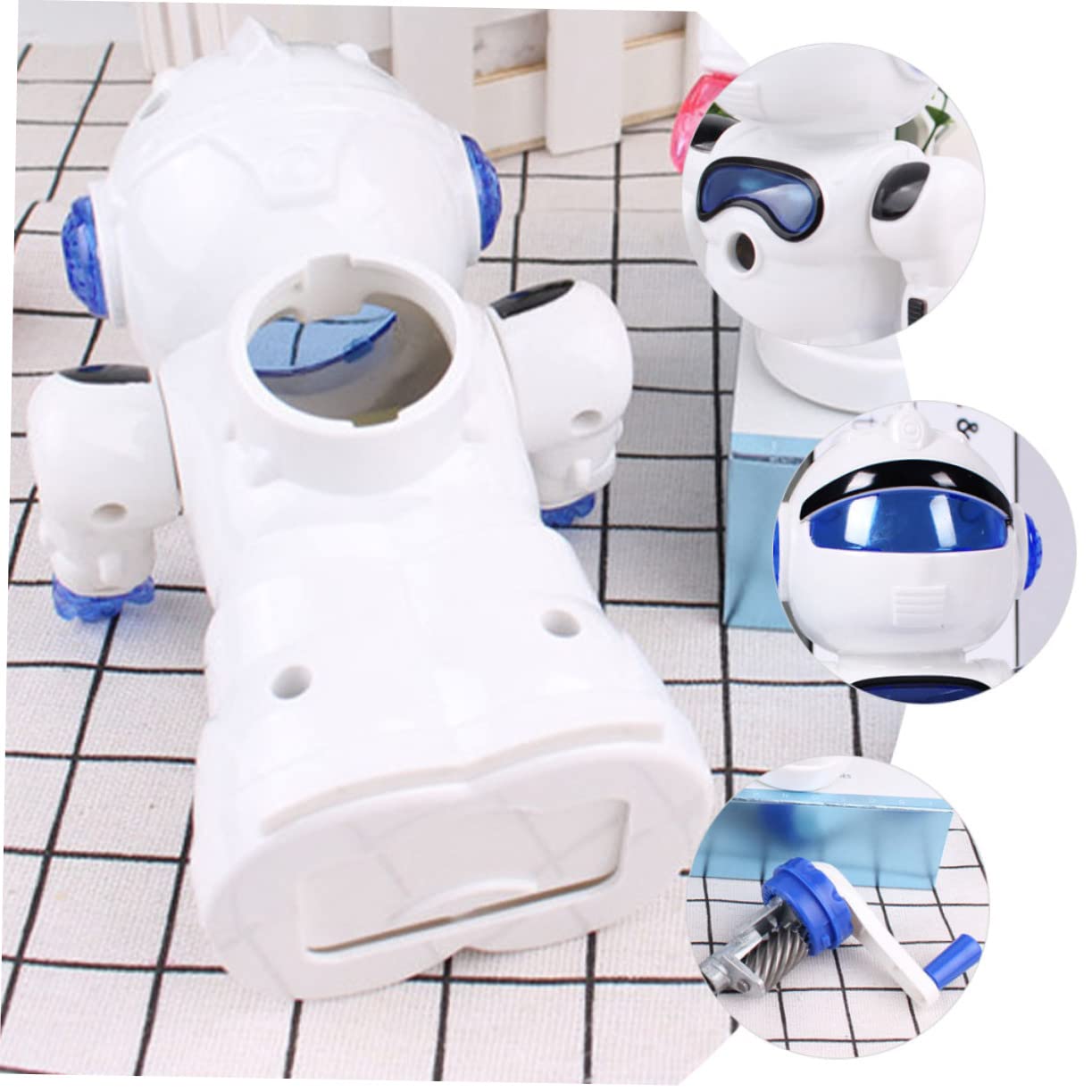 5 Pièces taille-crayon robotique taille-crayons électriques décor de construction pour de garçon scolaire enfants taille-crayons étudiants adorable taille-crayon Métal Blue