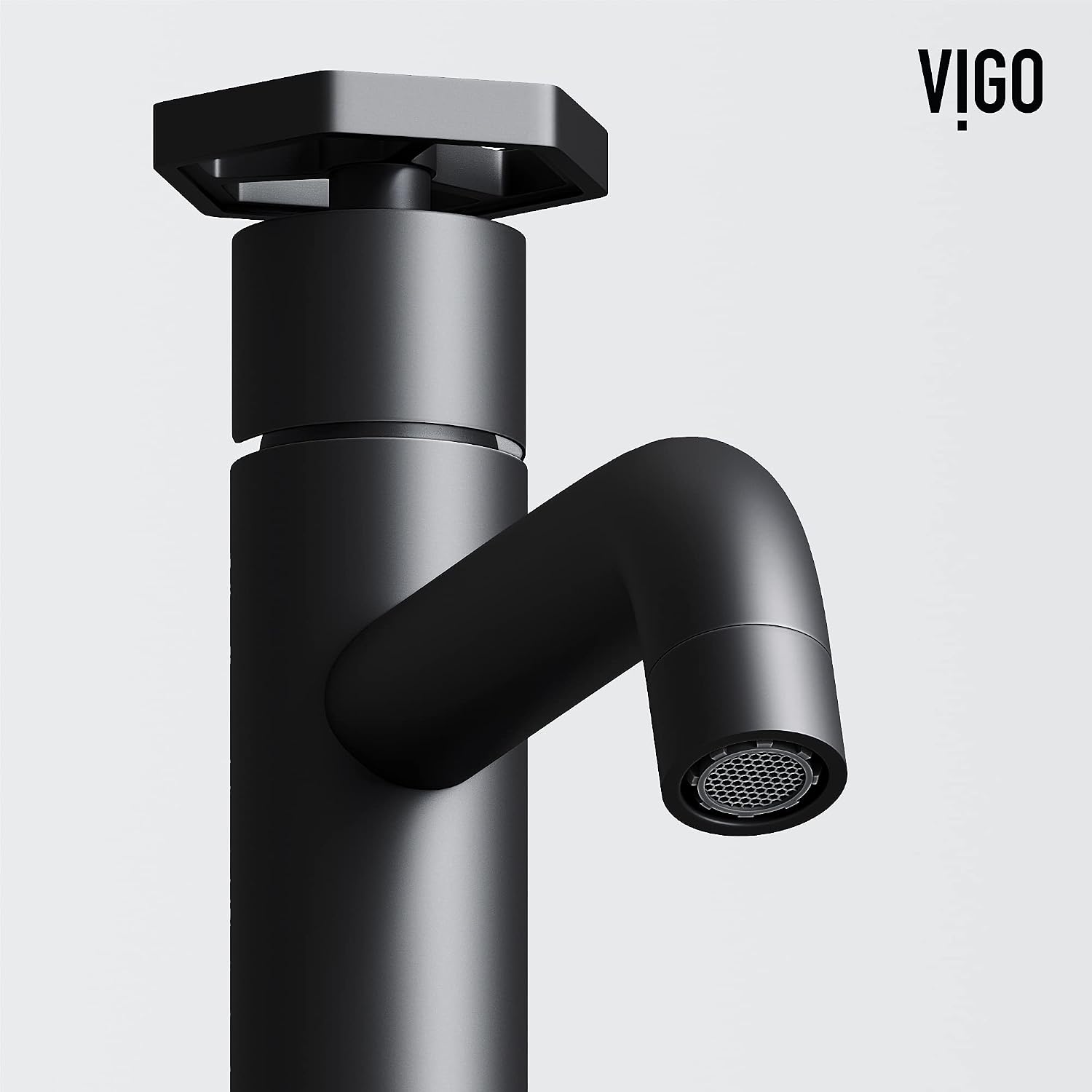 VIGO Ruxton 12'' H Single Handle Single-Hole Bathroom Vessel Faucet in Matte Black-VG03033MB