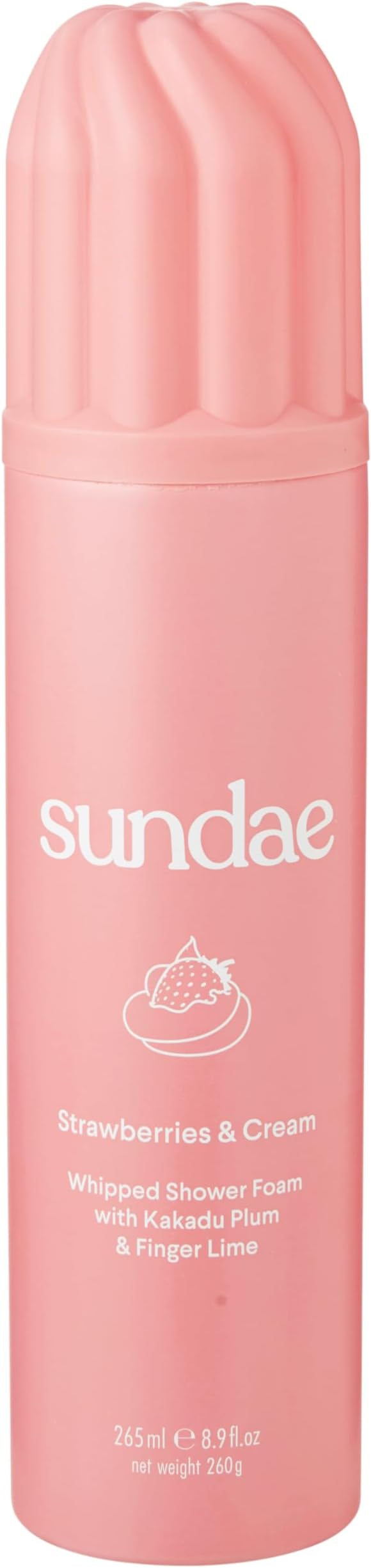 sundae Whipped Shower Foam Strawberries & Cream Foaming Body Wash 8.9 fl oz, 265ml