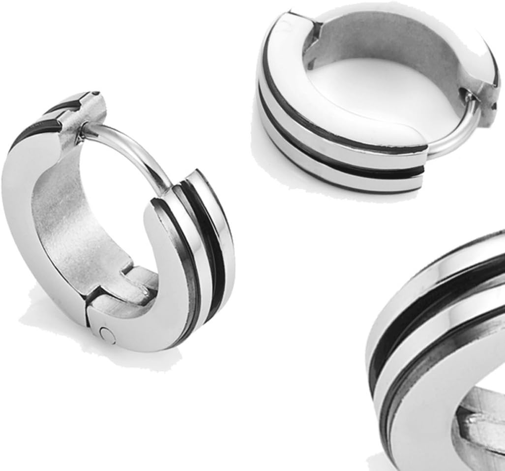 Urban Jewelry Unisex Stainless Steel Huggie Hoop Earrings Dainty Hoop image 2