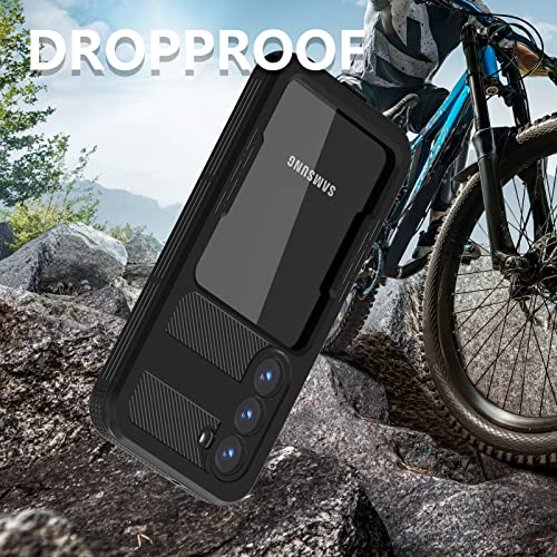 Samsung Galaxy S23 Waterproof Case, Built-in Screen Protector IP68 Certified Heavy Duty Protection Underwater Cover Skin for Samsung Galaxy S23 (Black) by Coquecover - Used condition - Image 4