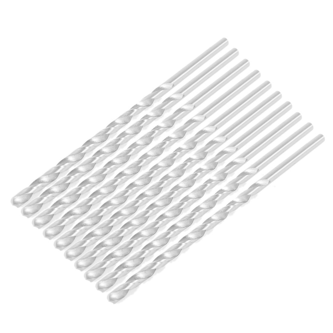 Aexit 10 Pcs Tool Holder 112mm Long 3mm Dia. Metal Marable HSS Twist Drilling Drill Bits Model:22as375qo632